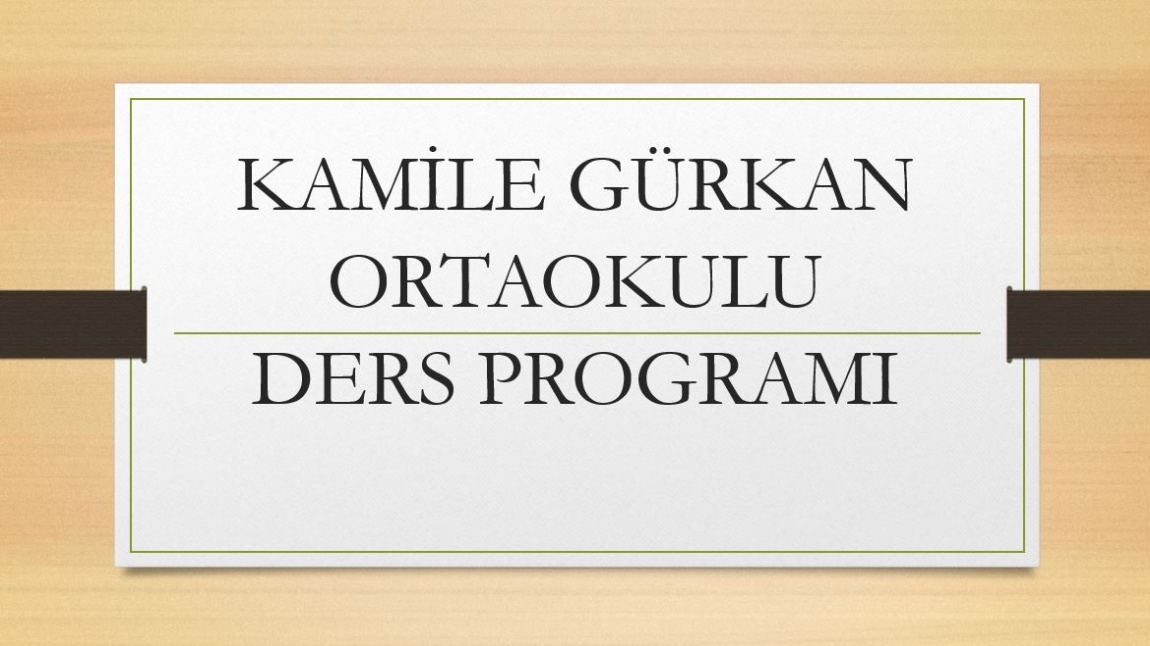 Yeni Ders Programımız